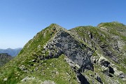 52 In ripida salita in cresta verso il Ponteranica